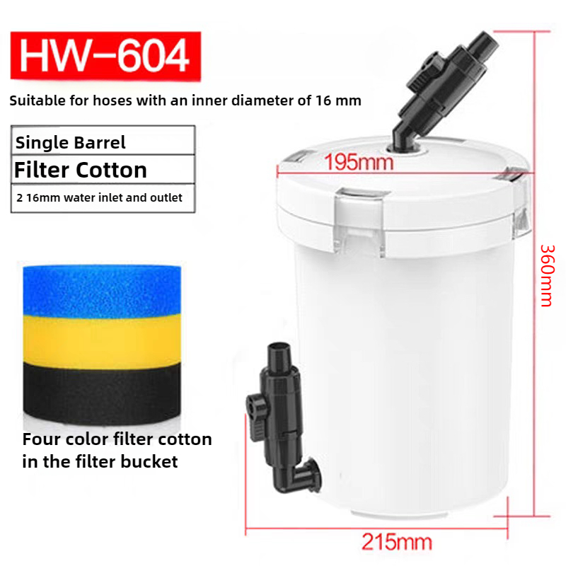 Marine Aquarium Protein Skimmer - Filtro de Acuario HW-604, Filtro Externo