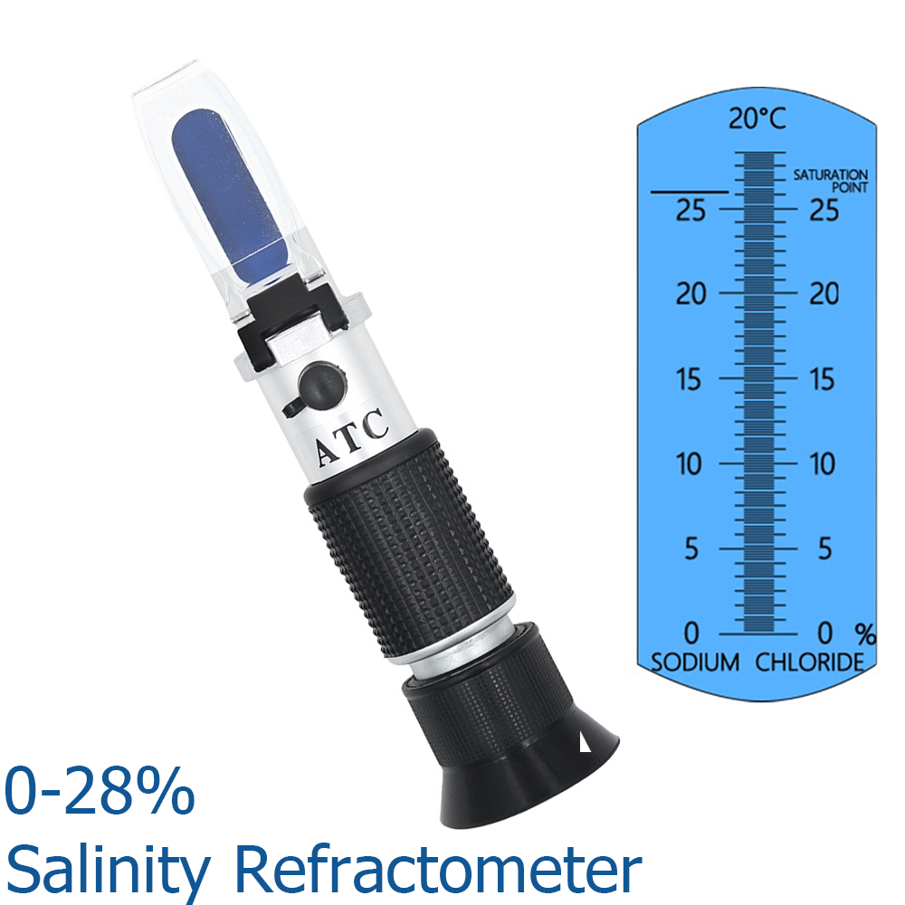 Marine Aquarium Refractometer - Refractómetro ATC medidor de salinidad de