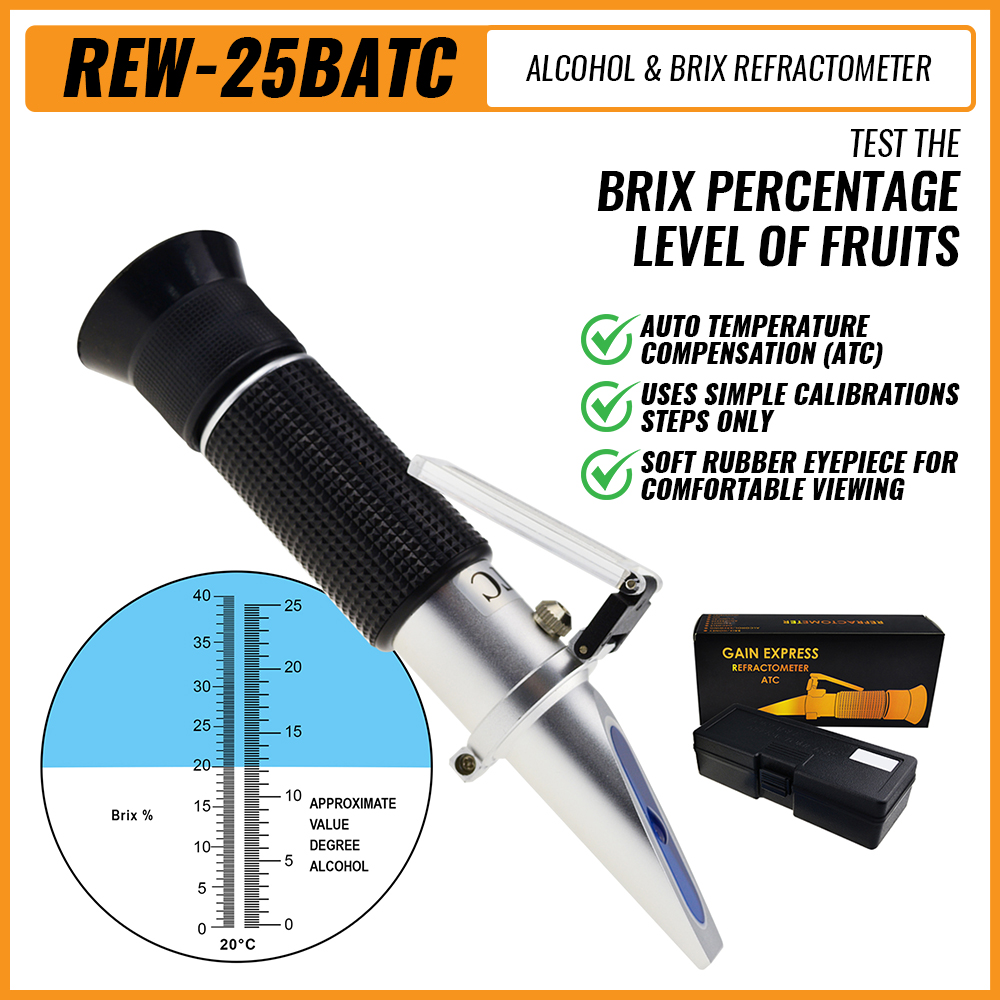 Marine Aquarium Refractometer - Refractómetro alcoholímetro medidor de glucosa con