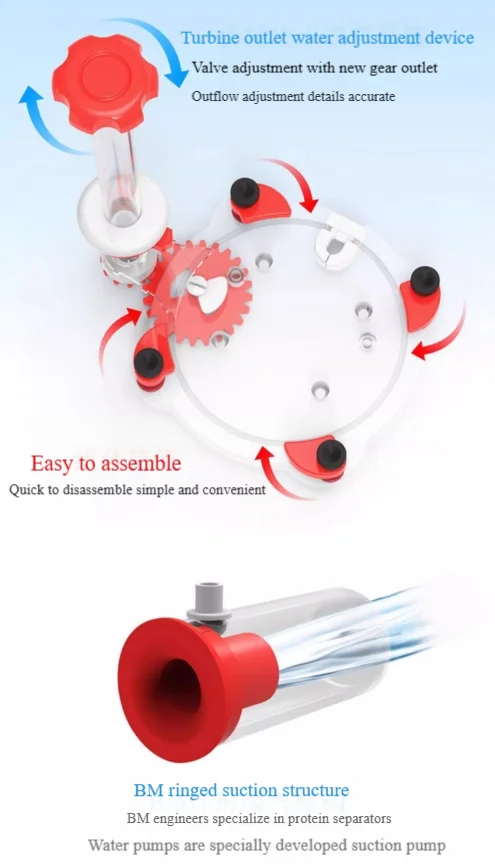 220-240V 50Hz burbuja mago cur - Marine Aquarium Protein Skimmer reseña y precio